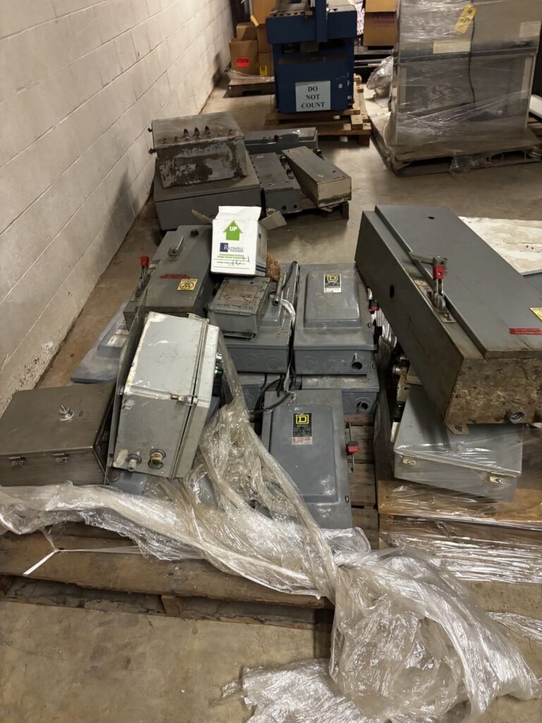 Mixed Pallet Lot — Square D & Assorted Safety Switches, Disconnects and NEMA Enclosures