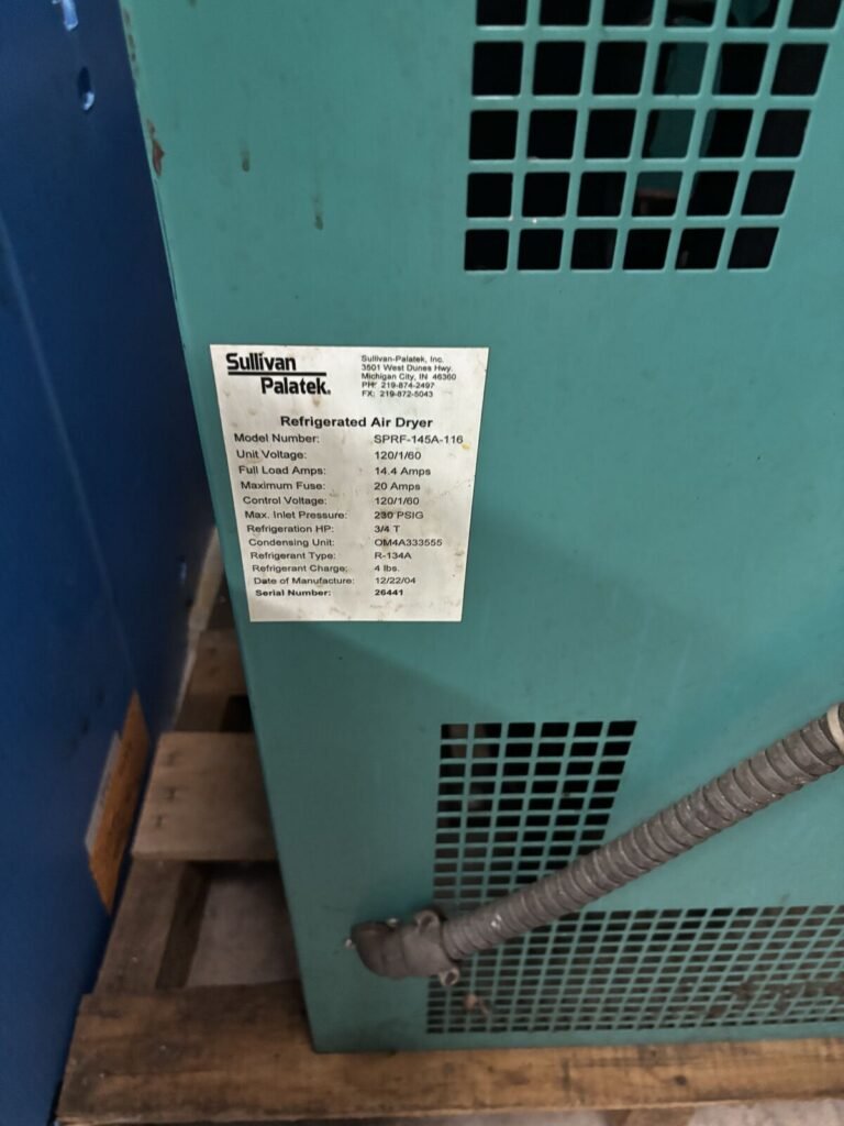 Sullivan-Palatek SPRF-145A-116 Refrigerated Compressed Air Dryer — 120V 1PH, R-134A