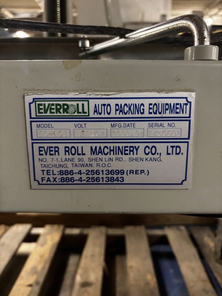 Everroll EC-703 Automatic Packing Machine — 110V 1PH, Year 2003