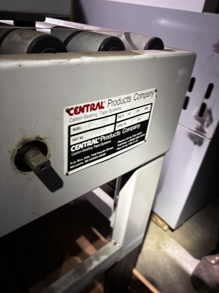 Central Products Carton-Sealing Tape Machine (Case Sealer) — 110V