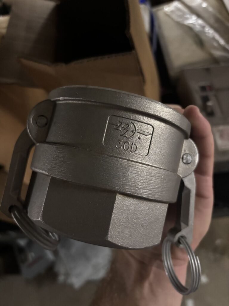 316 Stainless Cam & Groove Couplings — 3 in. Type D, PT Coupling