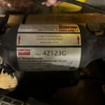 Dayton 6 in. Bench Grinder Motor and Base — Model 4Z123G, 1/3 HP, 3450 RPM, 120/240V (No Wheels or Guards) — view 1