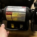 Dayton 6 in. Bench Grinder Motor and Base — Model 4Z123G, 1/3 HP, 3450 RPM, 120/240V (No Wheels or Guards) — view 2