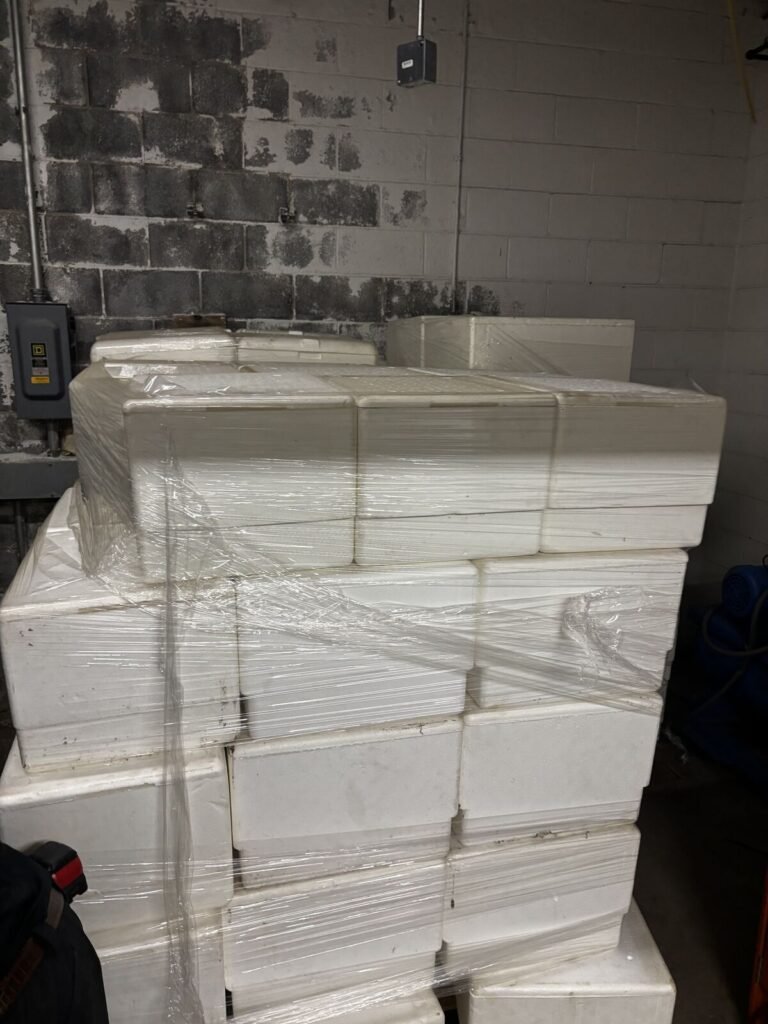 Pallet Lot — Molded EPS Foam Insulated Shipping Containers with Lids