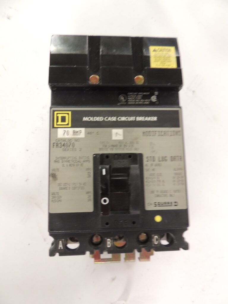 Square D FA34070 Series 2 Circuit Breaker — 70A, 3-Pole, 480V, Type FA