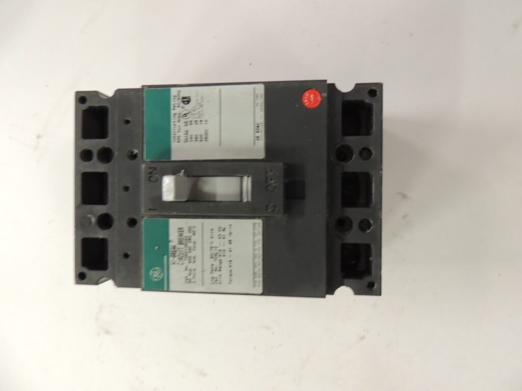 GE Hi-Break THED136060 Circuit Breaker — 60A, 3-Pole, 600V, High Interrupting