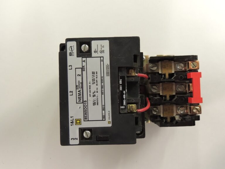 Square D 8536SDO1S NEMA Size 2 Magnetic Motor Starter — 3-Pole, 25 HP @ 480V