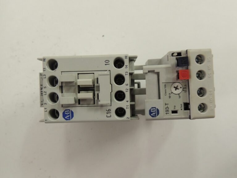 Allen-Bradley 100-C16E Contactor with 193-T1AC16 Overload Relay — 16A, 3-Pole, 690V